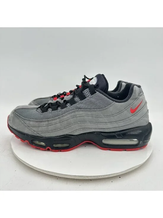 Nike Air Max 95 Men Size 12 314350-997 Grey Black Red Training Shoes - Picture 1 of 10
